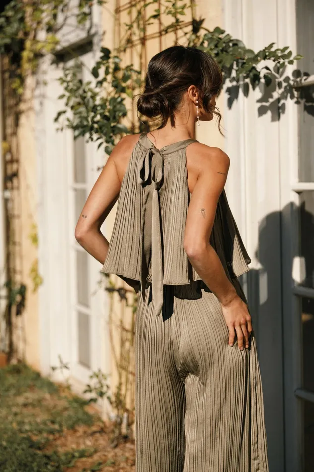 Petal and Pup Alina Jumpsuit Olive Women Jumpsuits and Rompers