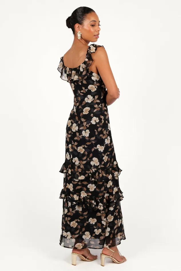 Petal and Pup Event Dresses Women Irelynn Maxi Dress Black Floral