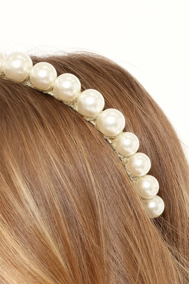 Petal and Pup Hair Accessories Women Arlow Headband Pearl