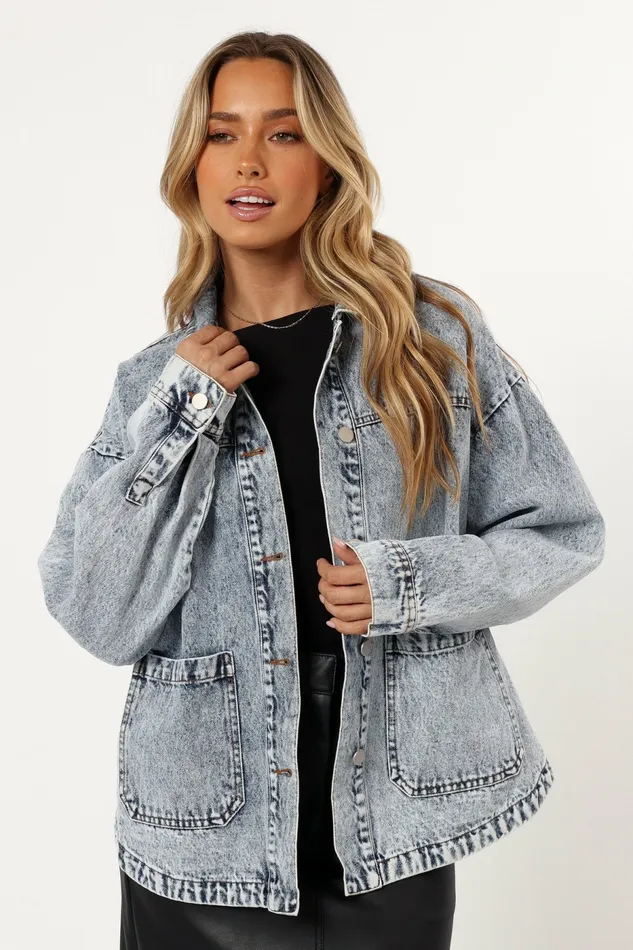 Petal and Pup Jackets and Coats Women Delana Denim Jacket Denim