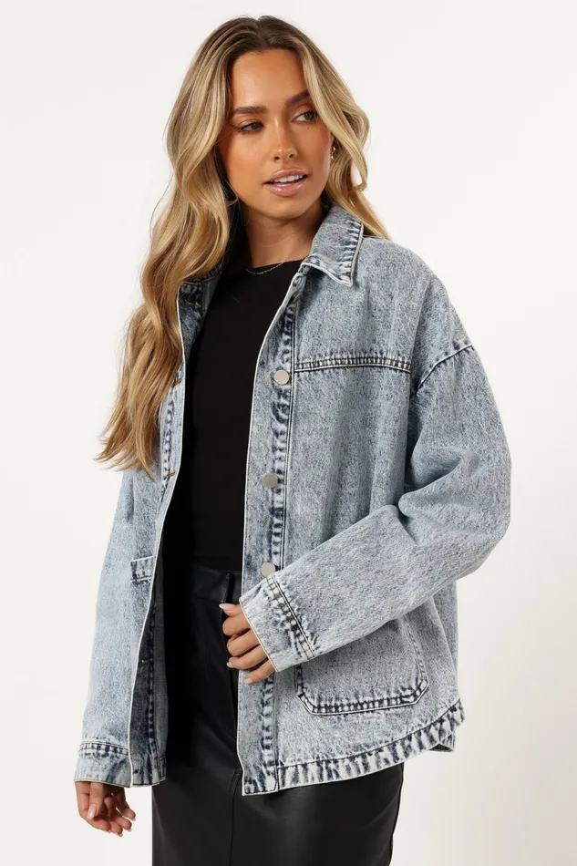 Petal and Pup Jackets and Coats Women Delana Denim Jacket Denim