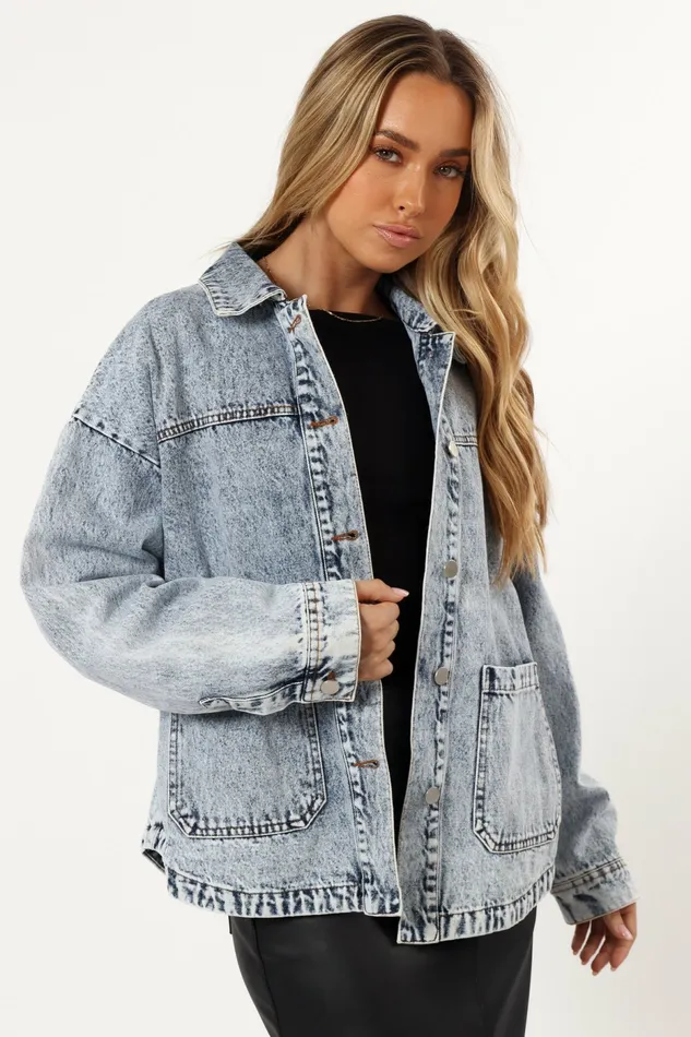 Petal and Pup Jackets and Coats Women Delana Denim Jacket Denim