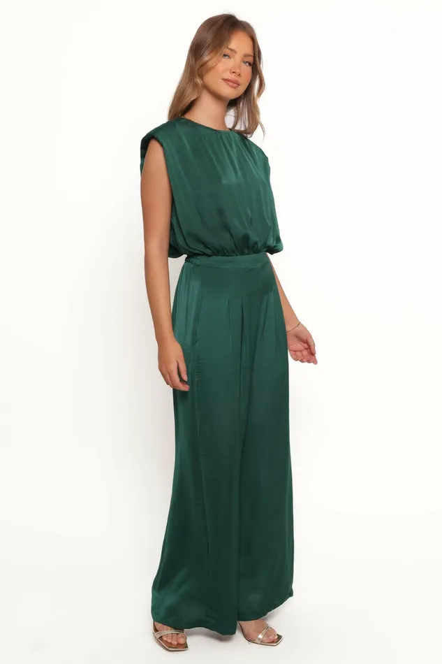 Petal and Pup Jumpsuits and Rompers Women Rema Jumpsuit Dark Green