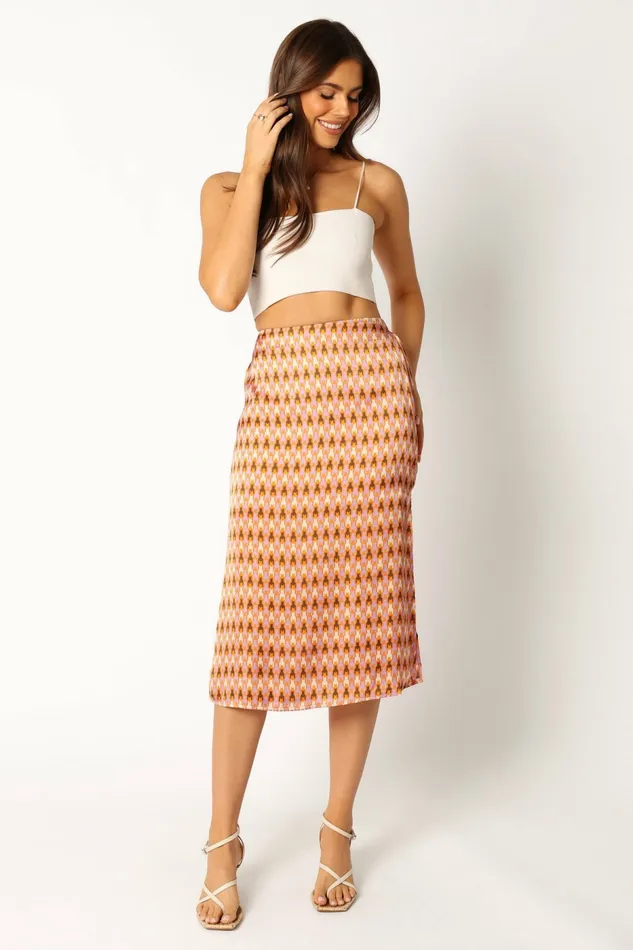 Petal and Pup Marley Midi Skirt Mocha Women Skirts