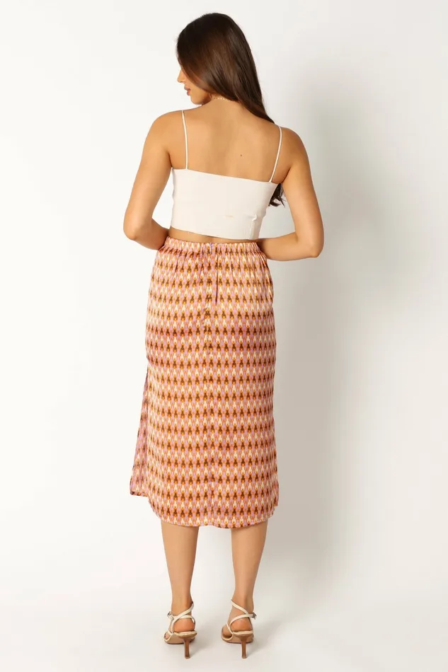 Petal and Pup Marley Midi Skirt Mocha Women Skirts