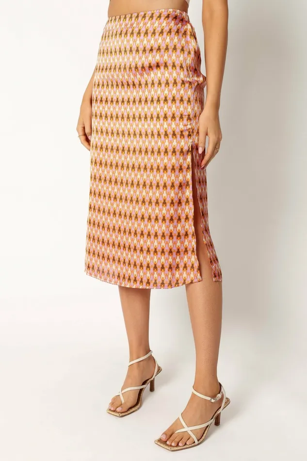 Petal and Pup Marley Midi Skirt Mocha Women Skirts