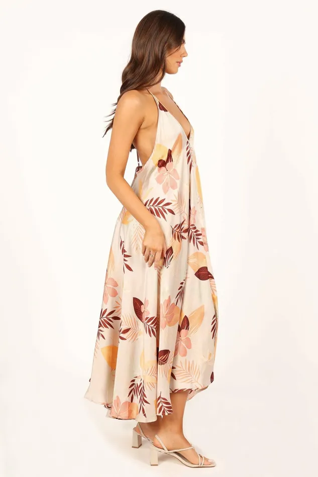 Petal and Pup Rita Midi Dress Multi Women Satin Dresses