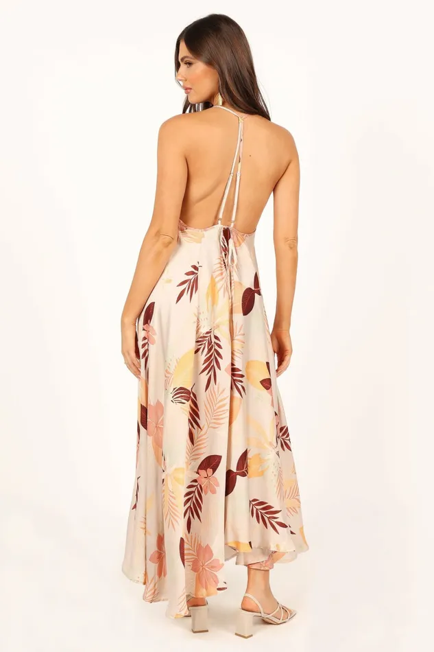 Petal and Pup Rita Midi Dress Multi Women Satin Dresses