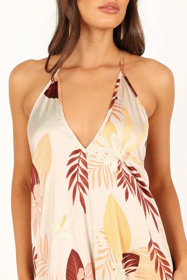 Petal and Pup Rita Midi Dress Multi Women Satin Dresses