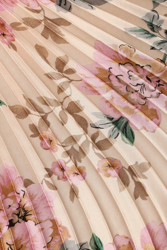 Petal and Pup Satin Dresses Women Kleo One Shoulder Maxi Dress Pink Floral