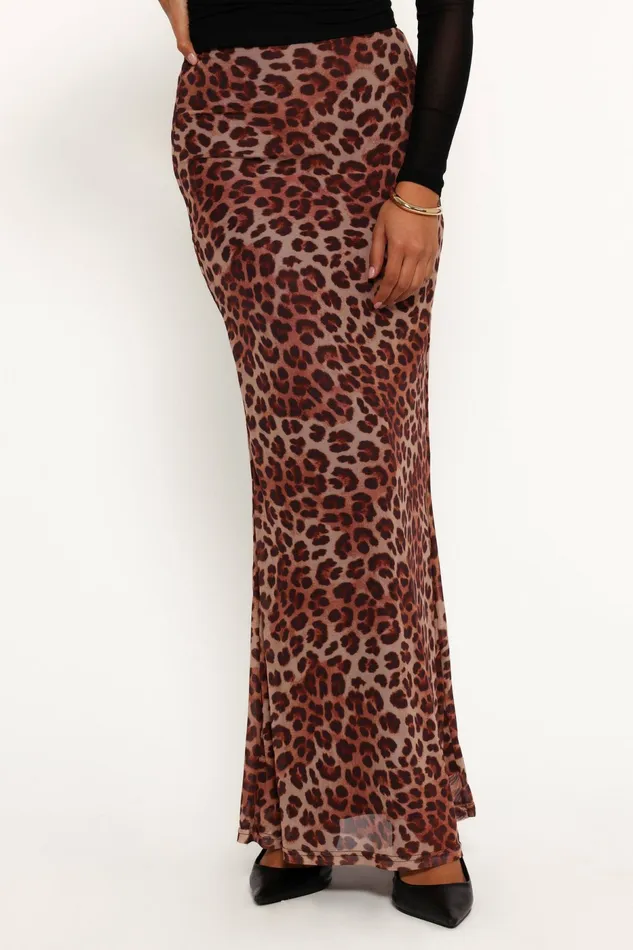 Petal and Pup Skirts Women Cici Maxi Skirt Leopard