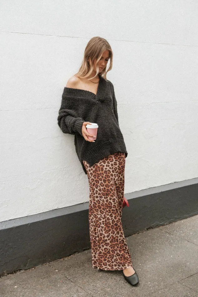 Petal and Pup Skirts Women Cici Maxi Skirt Leopard