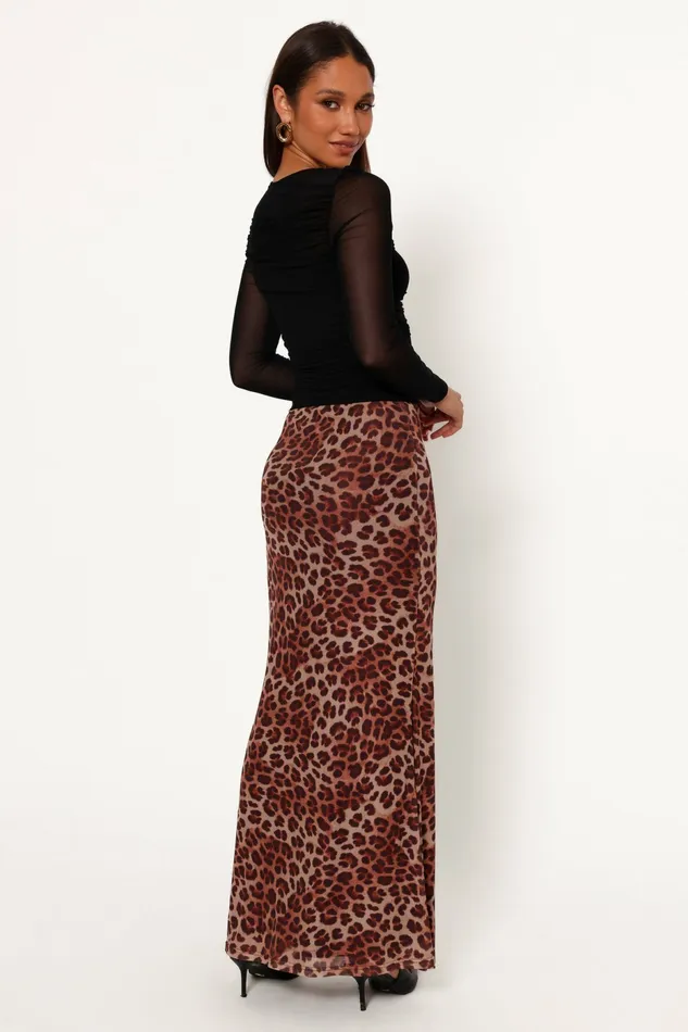 Petal and Pup Skirts Women Cici Maxi Skirt Leopard