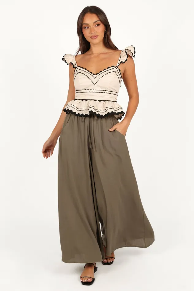 Petal and Pup Tops Women Jeanie Flutter Top Natural