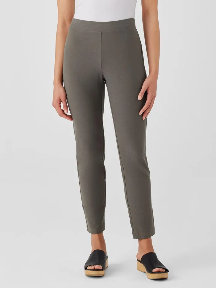 Petite Women Eileen Fisher Washable Stretch Crepe Pant White