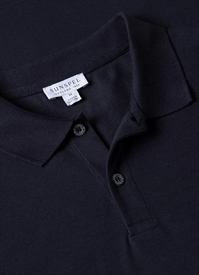Piqu Polo Shirt Navy Men SUNSPEL Polo Shirts