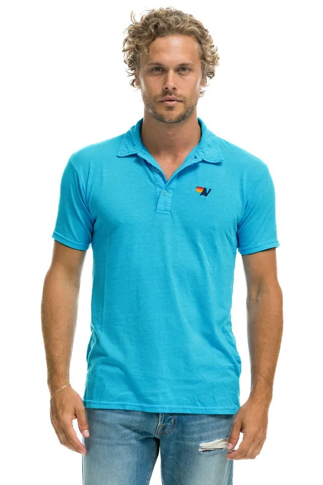 Polo 8211 Neon Blue Women Aviator Nation Tees
