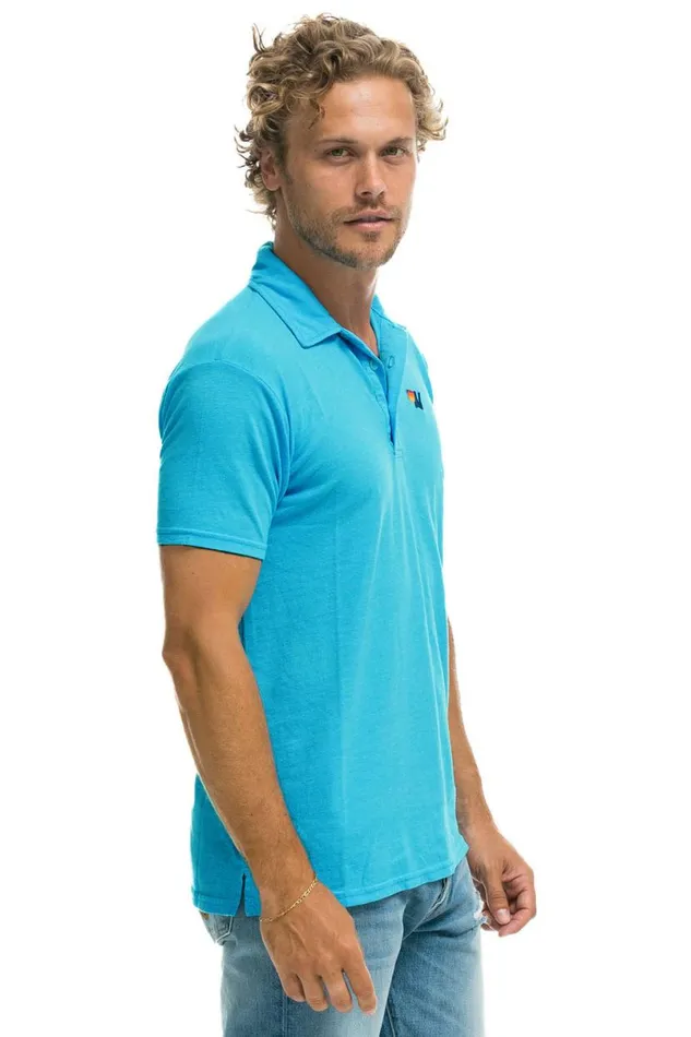 Polo 8211 Neon Blue Women Aviator Nation Tees