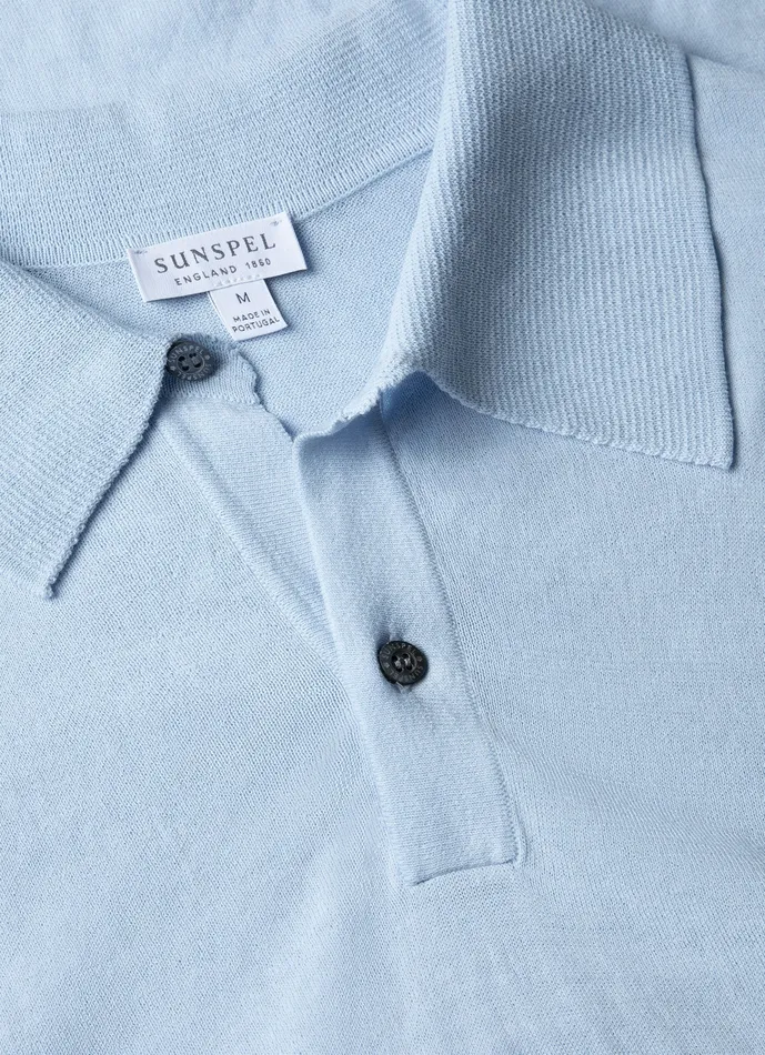 Polo Shirts Ice Cotton Polo Shirt Blue Mist ussunspel Men Polo Shirts Ice Cotton Polo Shirt Blue Mist ussunspel Men