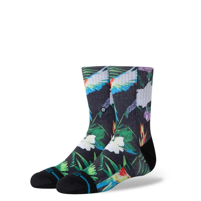 Poly Blend Crew Socks Bird Cage Black Kids Stance Kids