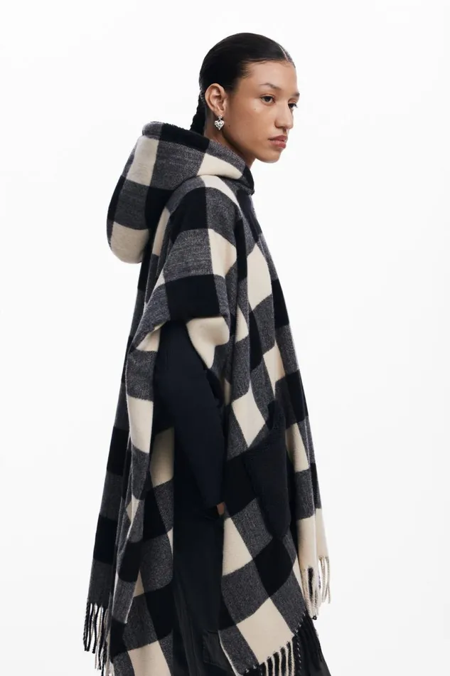 Ponchos Women Desigual Poncho Black