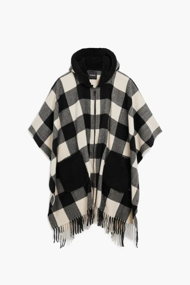 Ponchos Women Desigual Poncho Black