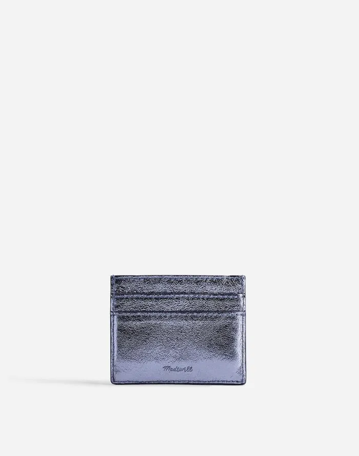 Pouches and Wallets Women Madewell The Card Case Lilac Metallic
