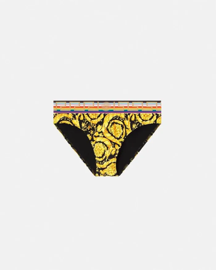 Pride Barocco Swim Briefs Blackprint Men Versace Swimwear