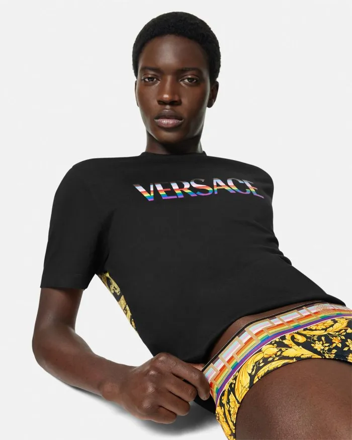 Pride Barocco Swim Briefs Blackprint Men Versace Swimwear