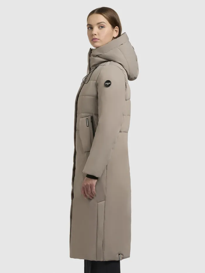 Puffer Coats KHUJO Women Mantel BARLA Graubeige Graubeige