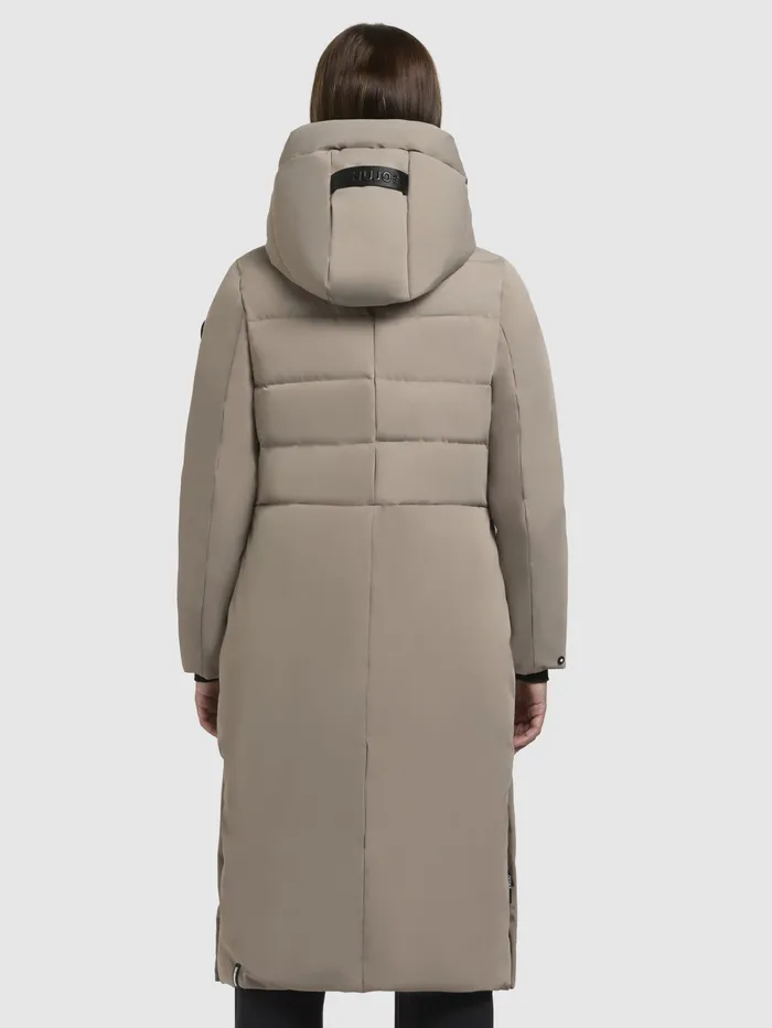 Puffer Coats KHUJO Women Mantel BARLA Graubeige Graubeige