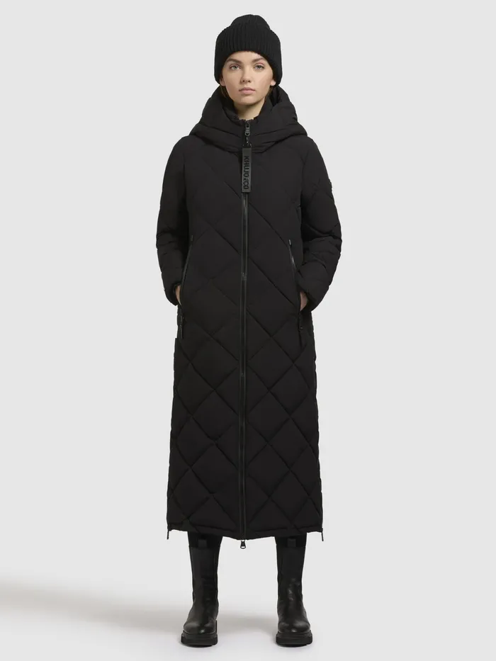 Puffer Coats Women Mantel GENTI Schwarz Schwarz KHUJO