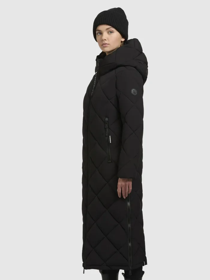 Puffer Coats Women Mantel GENTI Schwarz Schwarz KHUJO