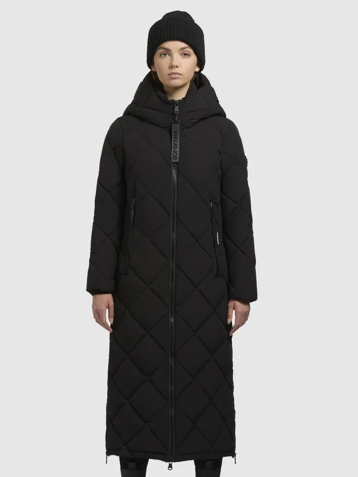 Puffer Coats Women Mantel GENTI Schwarz Schwarz KHUJO