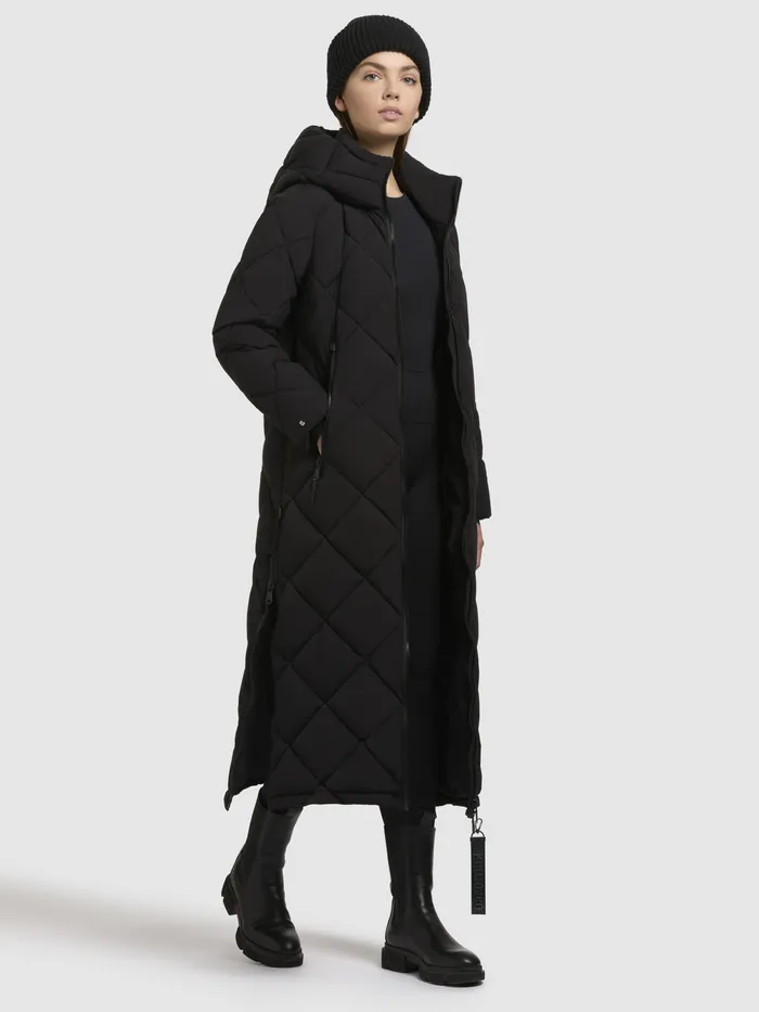 Puffer Coats Women Mantel GENTI Schwarz Schwarz KHUJO