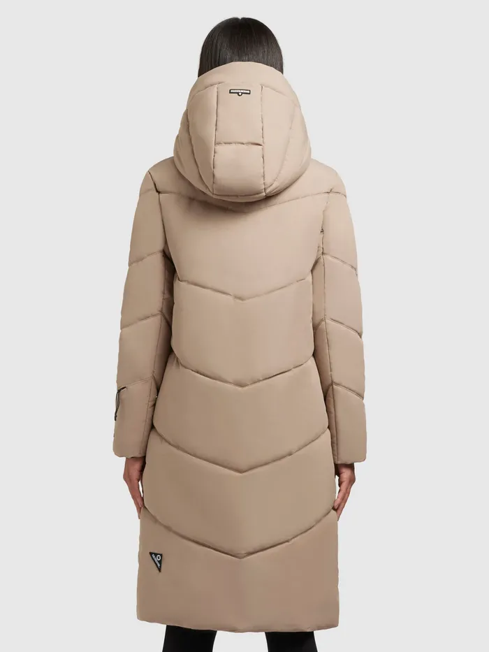 Puffer Coats Women Mantel TORINO4 Sand Sand KHUJO