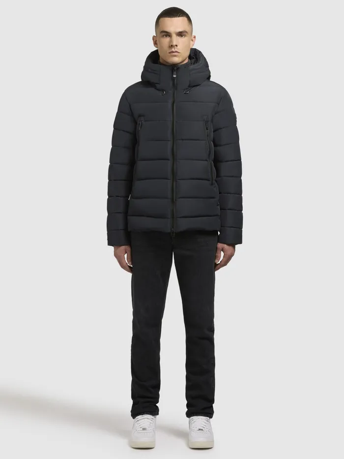 Puffer Jackets Men KHUJO Jacke WOU Dunkelblau Dunkelblau