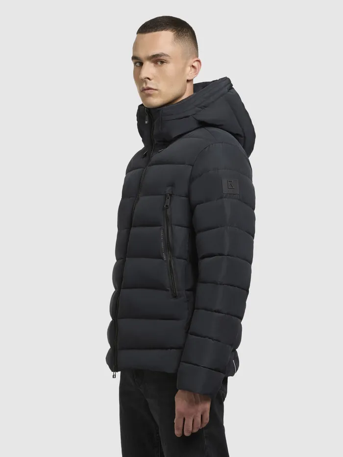 Puffer Jackets Men KHUJO Jacke WOU Dunkelblau Dunkelblau