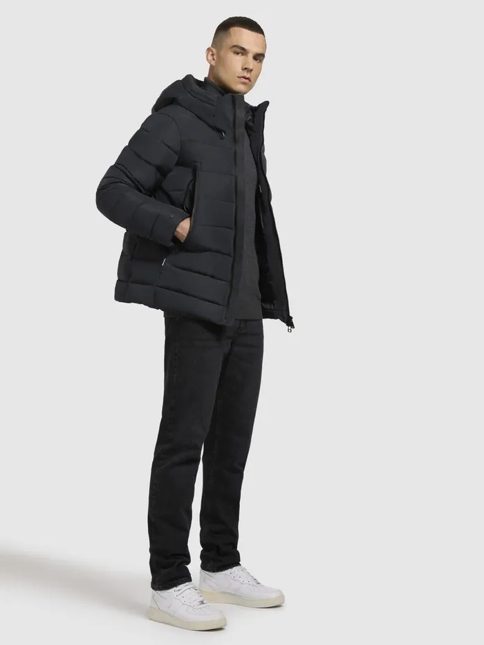 Puffer Jackets Men KHUJO Jacke WOU Dunkelblau Dunkelblau