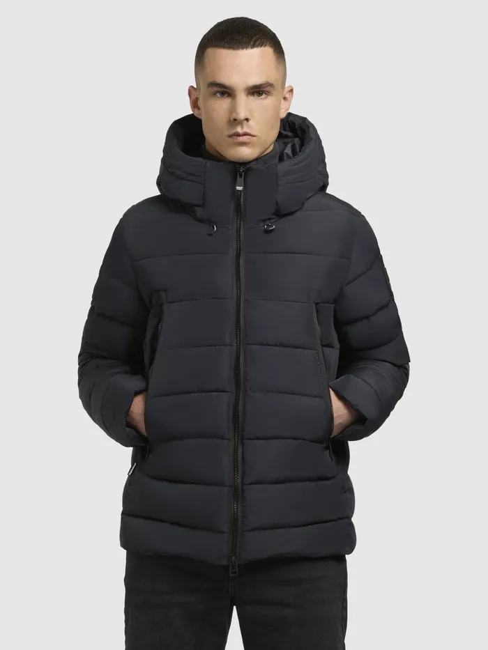 Puffer Jackets Men KHUJO Jacke WOU Dunkelblau Dunkelblau