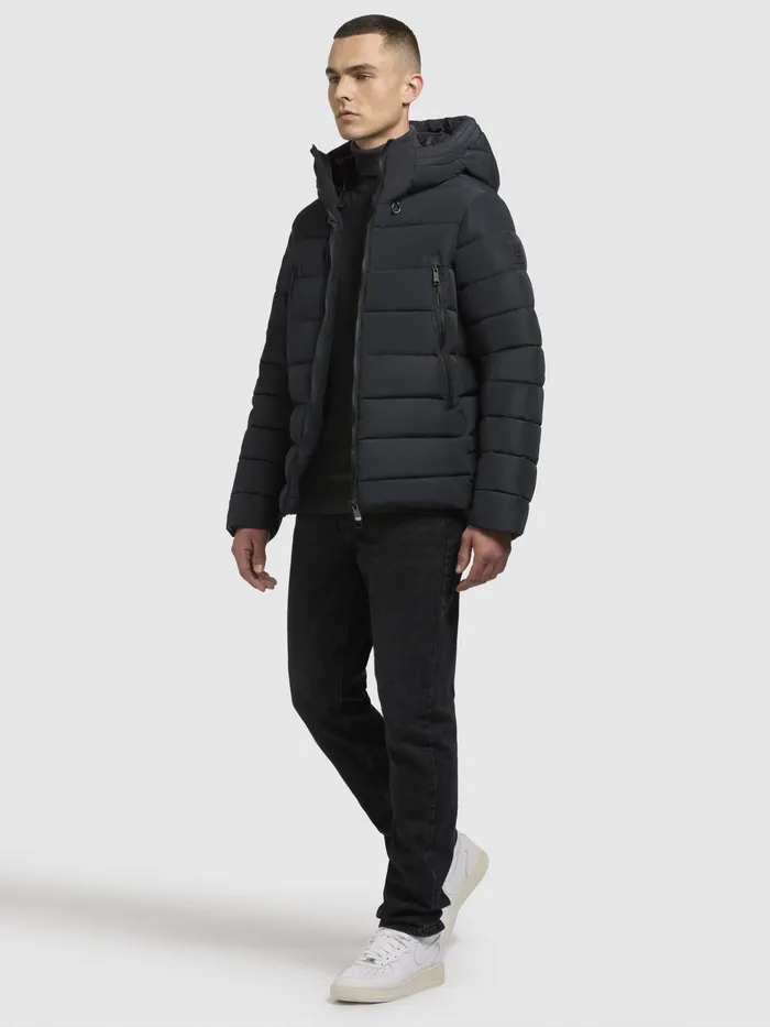 Puffer Jackets Men KHUJO Jacke WOU Dunkelblau Dunkelblau