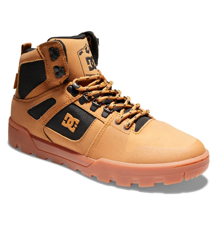 Pure HighTop WaterResistant Winter Boots wheatblack Men Winter Boots DC Shoes