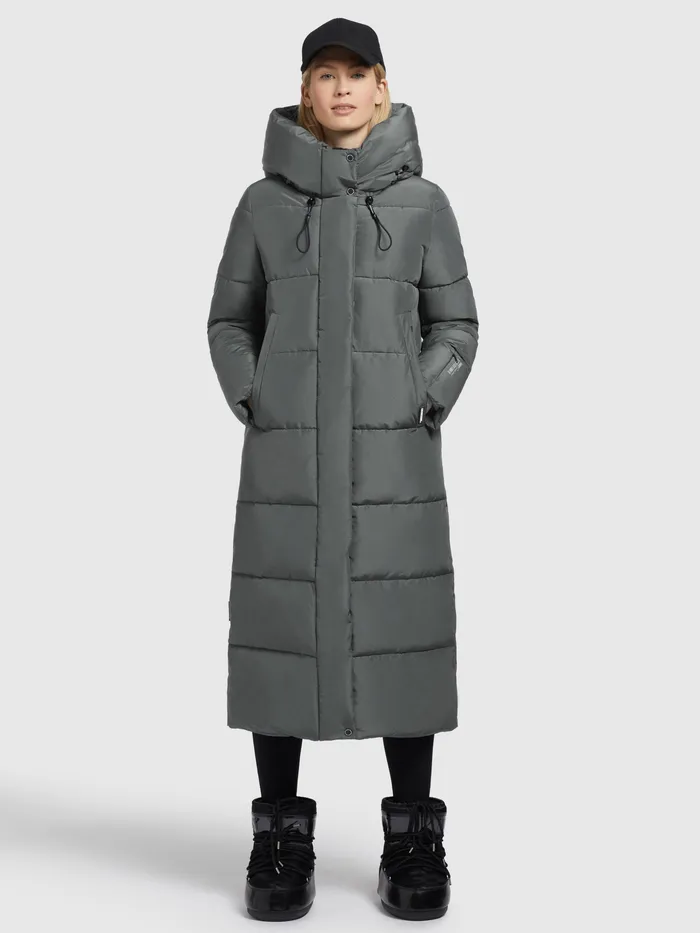 Quilted Coats Mantel SOULANI3 Grau Grau 8211 KHUJO Women