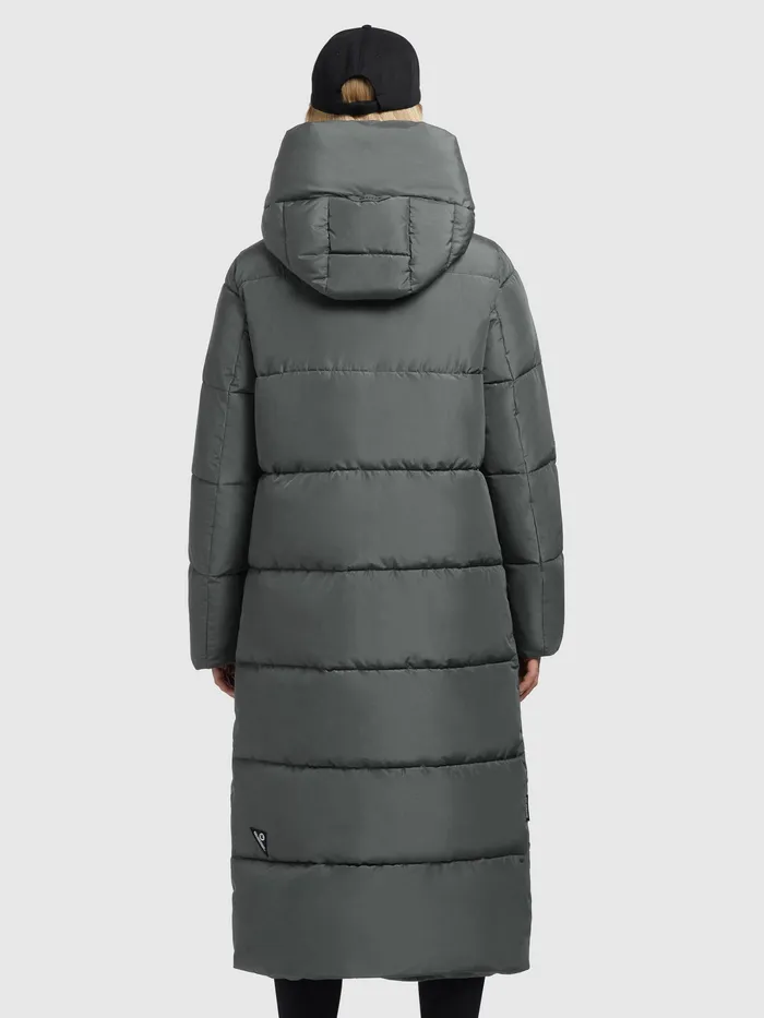 Quilted Coats Mantel SOULANI3 Grau Grau 8211 KHUJO Women