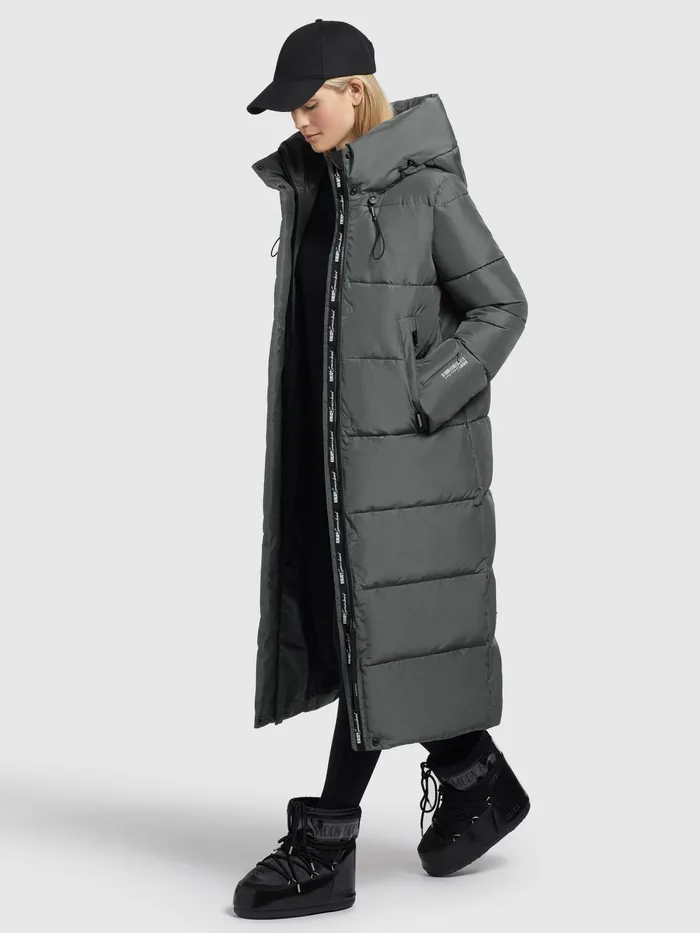 Quilted Coats Mantel SOULANI3 Grau Grau 8211 KHUJO Women