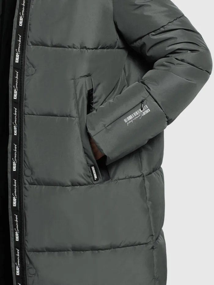 Quilted Coats Mantel SOULANI3 Grau Grau 8211 KHUJO Women
