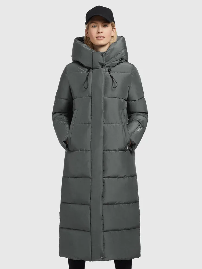 Quilted Coats Mantel SOULANI3 Grau Grau 8211 KHUJO Women