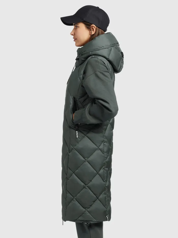 Quilted Vests KHUJO Women Weste DILA Olivgrau Olivgrau