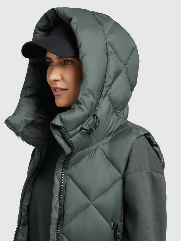 Quilted Vests KHUJO Women Weste DILA Olivgrau Olivgrau