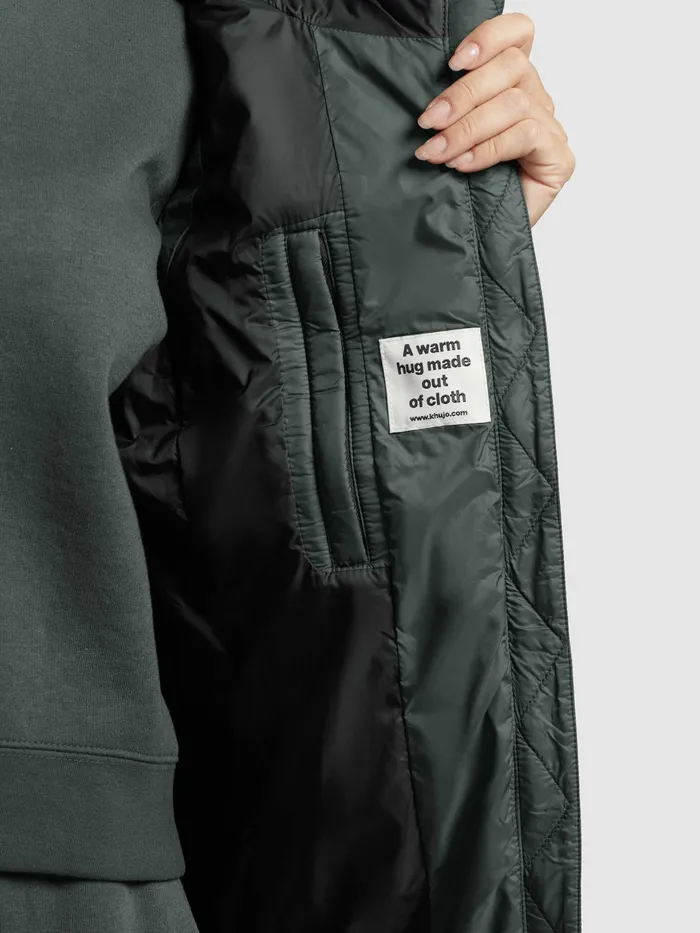 Quilted Vests KHUJO Women Weste DILA Olivgrau Olivgrau